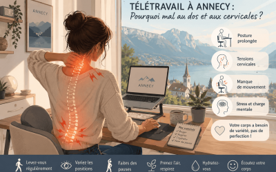 Télétravail à Annecy : pourquoi avez-vous mal au dos et aux cervicales ?